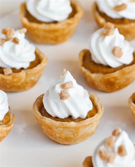 Pumpkin Pie Tartlets with Meringue Frosting - Tatyanas Everyday Food