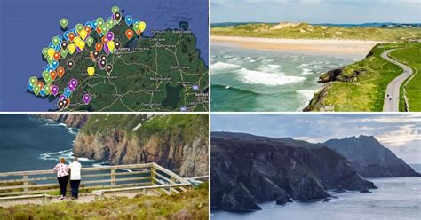 A Map of Donegal With Attractions Plotted for 2022 County Donegal ...