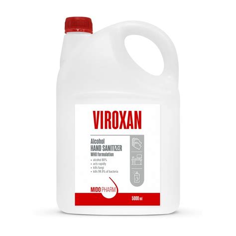 Alcohol hand and surface disinfectant VIROXAN - 5000ml