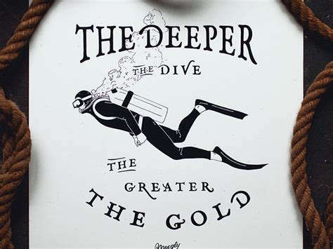 The Deeper the Dive Print by Nicholas Moegly on Dribbble