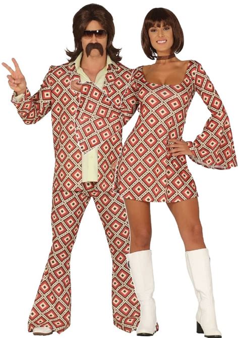 Couples Vintage Disco Dancers Fancy Dress Costumes | Disco outfit, 70s ...