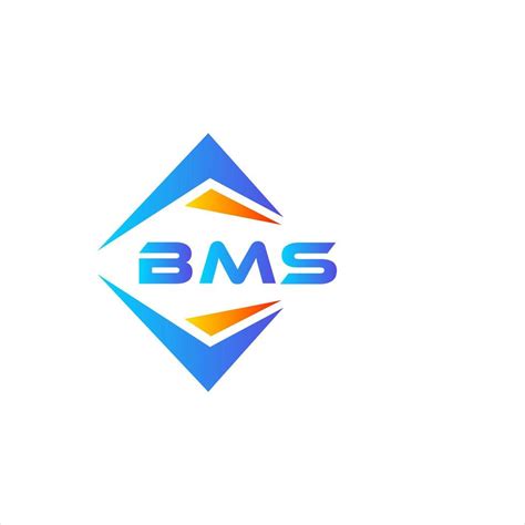 BMS abstract technology logo design on white background. BMS creative ...