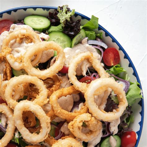 How to Make Crispy Calamari Salad - Pesto & Margaritas