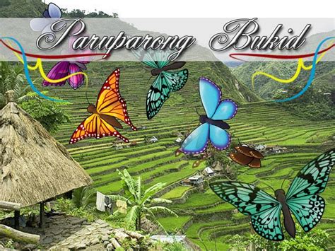 Paruparong Bukid - Philippine Folk Song | Music Letter Notation with ...