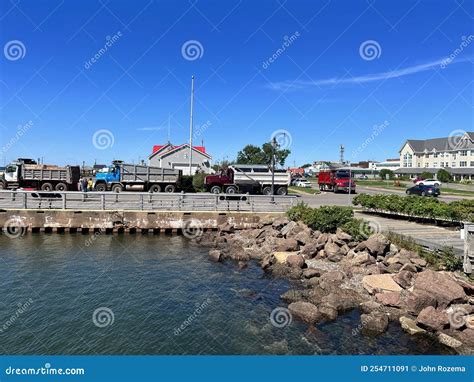 Summerside and Area Beach and Harbour Stock Image - Image of waterfront ...