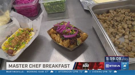 Masterchef winner Kelsey Murphy preparing breakfast at IMS | wthr.com