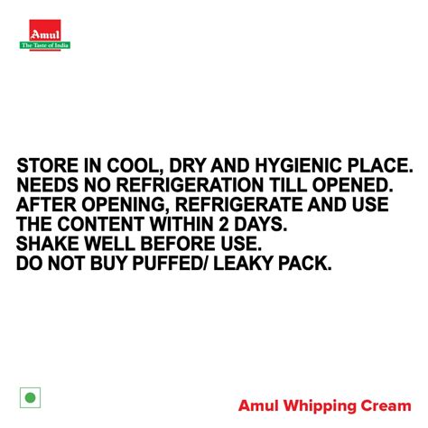 Amul Whipping Cream, 1 L