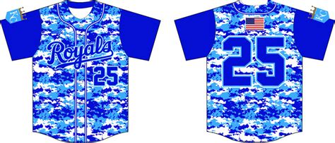 Fall River Royals Custom Camo Baseball Jerseys