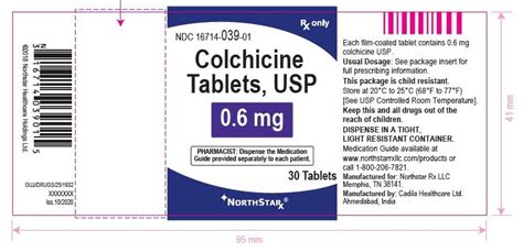 Colchicine Tablets - FDA prescribing information, side effects and uses