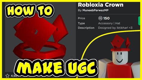 HOW TO MAKE YOUR OWN ROBLOX UGC HAT! | ROBLOX UGC TUTORIAL - YouTube