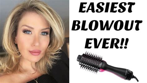 EASIEST BLOWOUT EVER! REVLON ONE STEP HAIR DRYER AND STYLER REVIEW ...