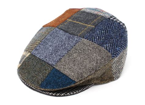 Hanna Hats - Irish Vintage Hat for Men's Donegal Patchwork Tweed Flat ...