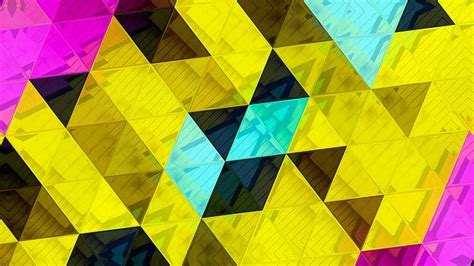 Triangles Abstract, triangle, abstract, pattern, digital-art, HD ...