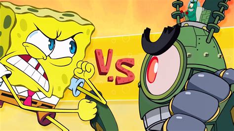 SPONGEBOB vs ROBOT PLANKTON - SpongeBob Patty Pursuit | Pungence - YouTube