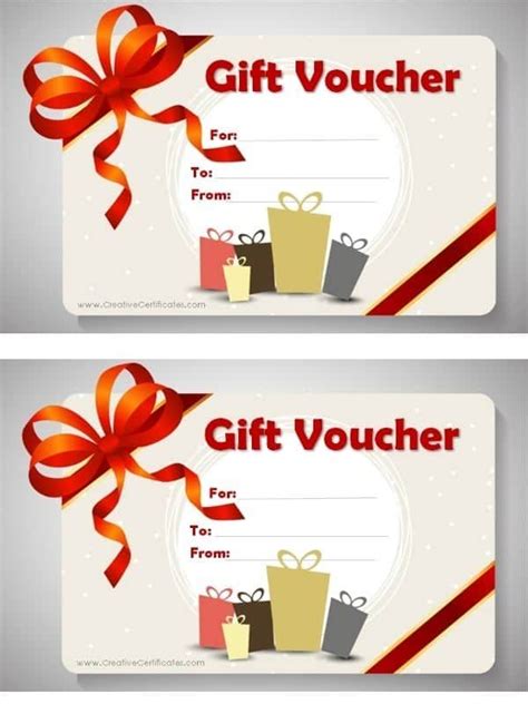 Gift Voucher Template | Gift certificate template, Free gift ...