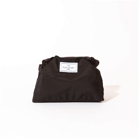 Classic Black Full Size Flat Lay Makeup Bag – The Flat Lay Co.