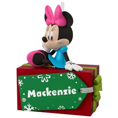 Disney Minnie Mouse Christmas Present Personalized Ornament ...