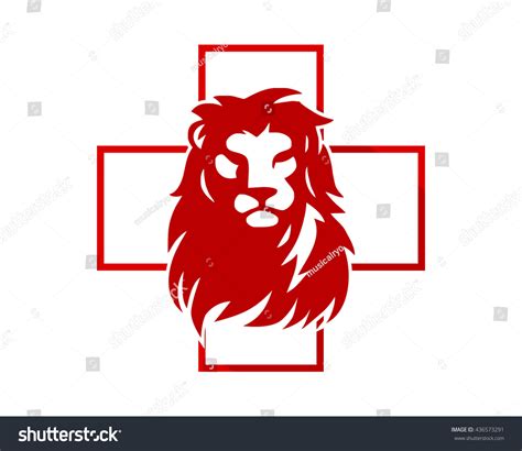 Medical Lion Leo Head Face Image Stock Vector (Royalty Free) 436573291 ...