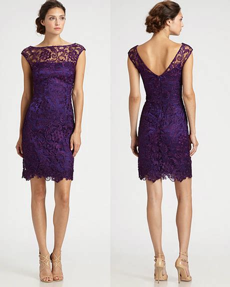 Purple lace dress