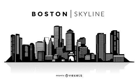 Boston Silhouette Skyline Vector Download