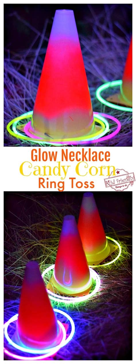 Easy DIY Candy Corn Ring Toss with Glow Necklaces for a Fun Fall ...