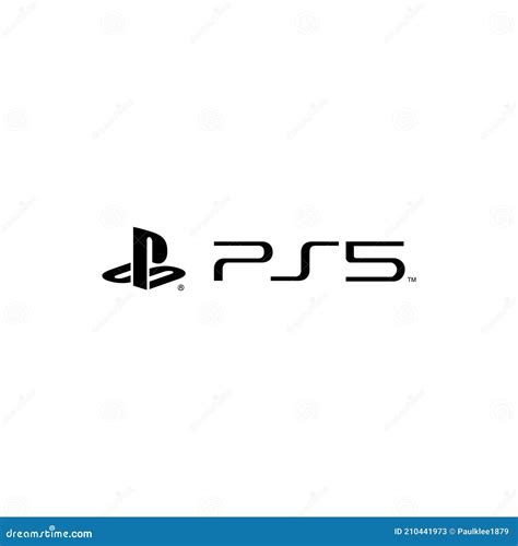 PS5 Playstation 5 Logo Editorial Illustrative on White Background ...