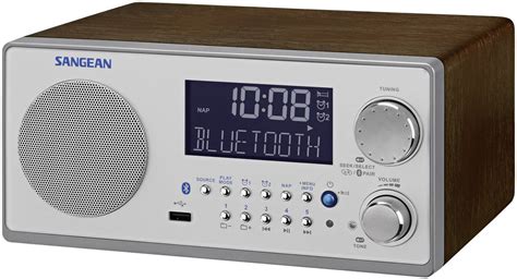 Sangean WR-22 Desk radio FM, AM AUX, Bluetooth Walnut | Conrad.com