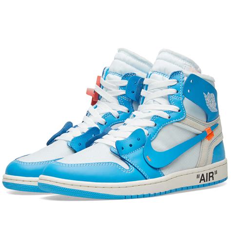 Nike x Off-White Air Jordan 1 Energy White, Dark Powder Blue & Cone ...