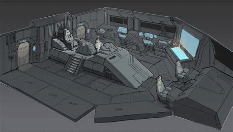 Ship Bridge http://artofskar.blogspot.com/ | Spaceship interior, Scifi ...