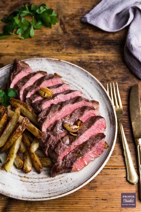 Steak and Chips with Garlic Butter - ProperFoodie