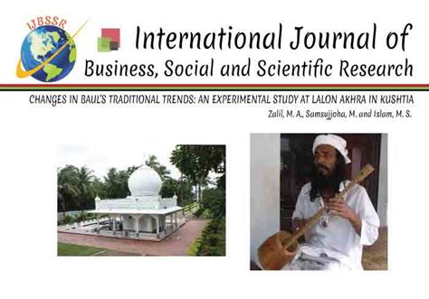 CHANGES IN BAUL’S TRADITIONAL TRENDS: AN EXPERIMENTAL STUDY AT LALON ...