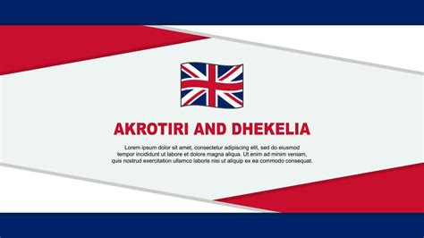 Akrotiri And Dhekelia Flag Abstract Background Design Template ...