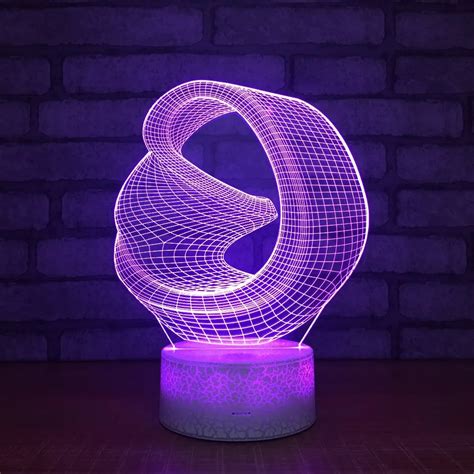 Abstract 3d Night Light Creative 3d Desk Table Lamp Fixtures Usb Led ...