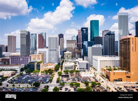 Houston, Texas, USA downtown skyline Stock Photo - Alamy