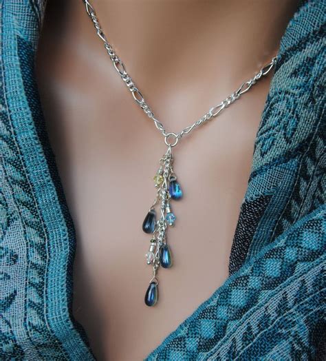 Waterfall Dangle Necklace | DIY Idea Time | Beaded jewelry, Jewelry ...