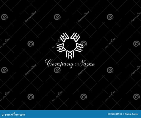 CREATIVE LETTER M R STAR LOGO DESIGN Stock Illustration - Illustration ...