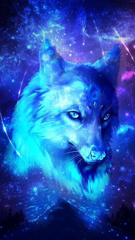 Galaxy Wolf Schöne Hintergrundbilder