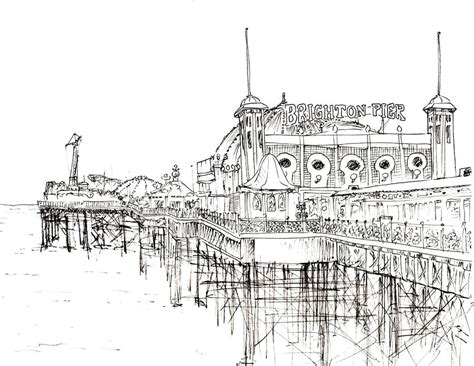 Pier Sketch at PaintingValley.com | Explore collection of Pier Sketch