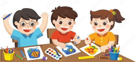 Kid Art Class Clipart