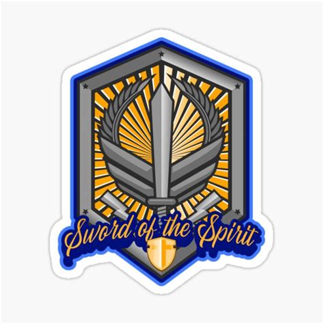 "Sword of the Spirit" Sticker for Sale by LivingByFaith | Redbubble