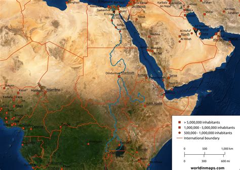 Nile - World in maps