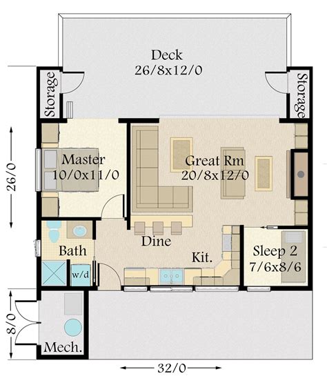 Orbit House Plan | One Story Modern Small Home Design