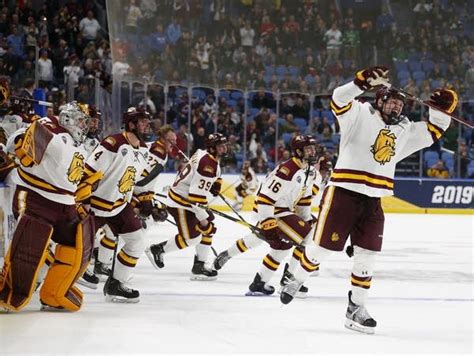 UMD celebrates Bulldogs' NCAA men's hockey championship with fans back ...