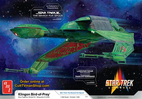 Klingon Bird of Prey (2023 reissue) 1:350 scale from Round 2