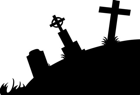 Clipart - Graveyard Silhouette