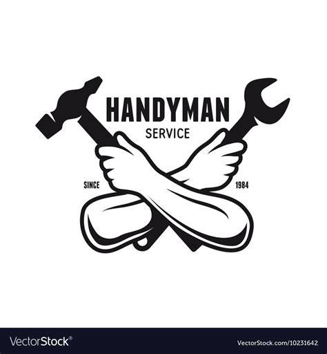 Handyman service emblem Carpentry related Vector Image , #SPONSORED, # ...