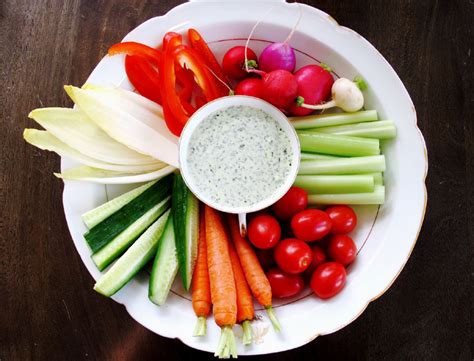 Crudité Platter with Green Goddess Dip | Goop