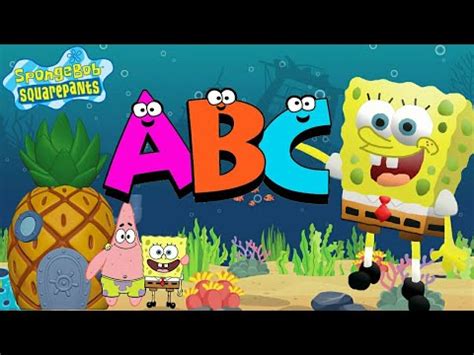 SpongeBob learn ABC song | Alphabet song nursery rhymes - YouTube