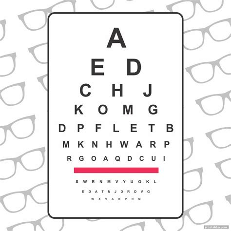 Pediatric Eye Chart Printable - Gridgit.com