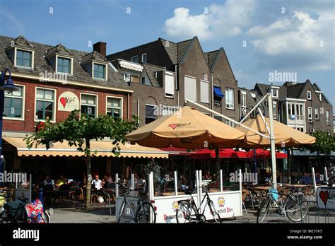 Netherlands,Holland,Dutch,Noord Brabant, Veghel, june2016:terrace on ...